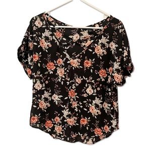 Forever 21 | Black Floral Shirt